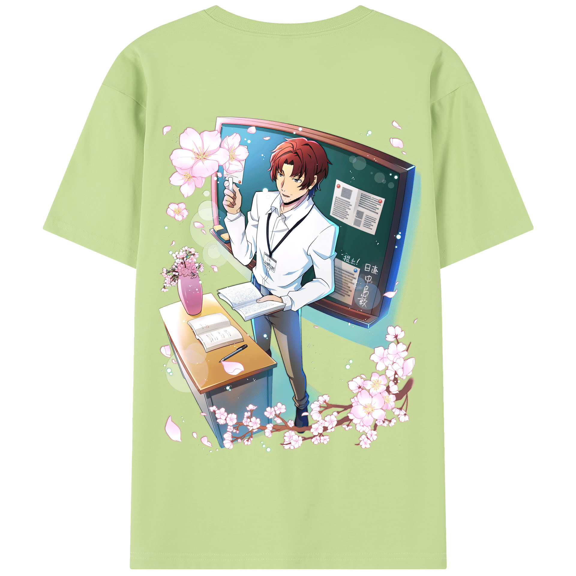 （画像用） 文豪ストレイドッグス Bungo Stray Dogs 綿100％半袖Tシャツ（背面プリント）